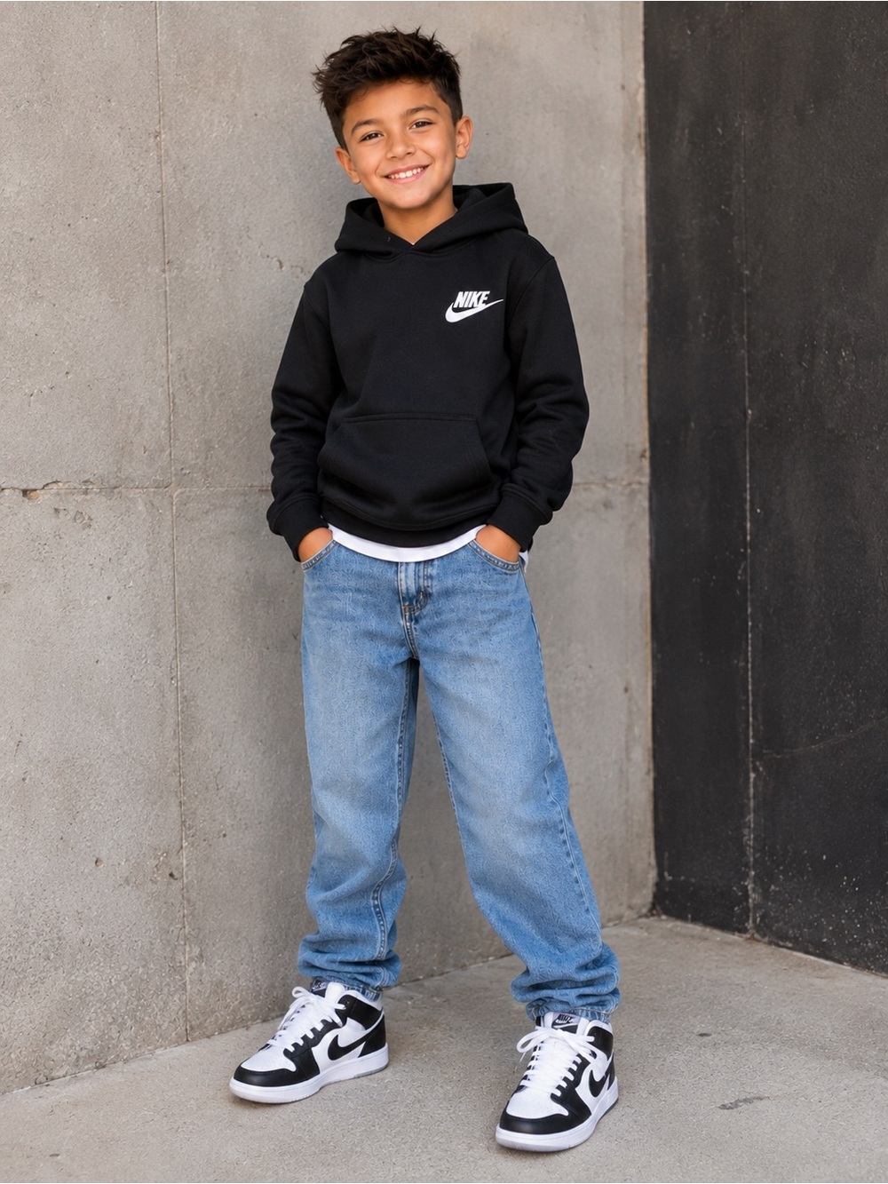 JK Indigo Boys Size 6 Regular Straight Leg Blue Jeans | 100% Cotton - Adjustable